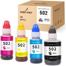 Refill Ink Bottles for Epson EcoTank 502 ET-4760 ET-2760 ET-2750 ET-3760 522 picture