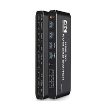 2x2 4K 60Hz USB 3.0 HDMI KVM Switch Hub With Keyboard Hotkey Extended Display picture