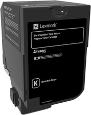 74C1SK0 CS720, CS725, CX725 Black Yield Return Program Cartridge Toner picture