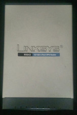 Router Dual WAN VPN RV042 V1.1 Linksys Cisco RJ45 4 Port With AC Adapter Working picture