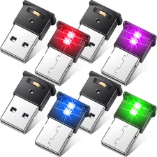 4 Pieces Mini USB LED Light, Car LED Interior Lighting 5V Smart USB Atmosphere L picture