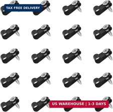 100 PCS Wiring Harness P-Style Mounting Clips, Cable Clamp R-Type, Nylon Screw M picture