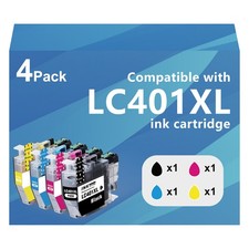 LC-401 401 Ink Cartridges Compatible For Brother MFC J1010DW J1012DW J1170DW picture