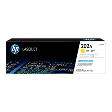 New HP 202A Yellow Original LaserJet Toner Cartridge, CF502A picture