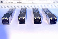 Lot of 4 Finisar FCLF-8521-3 1000BASE-T Copper RJ45 SFP Pulled Tested Working picture