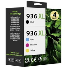 Acaves 936XL Compatible Ink Cartridge 4-Pack Black Cyan for HP HP OfficeJet picture