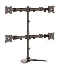 StarTech ARMBARQUAD Quad Monitor Desk Mount VESA 75/100mm 4 Screen Arm Stand  picture