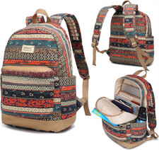 Kinmac New Bohemian Laptop Backpack with Massage Cushioned Straps Trav picture