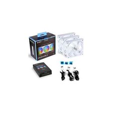 Lian Li UNI AL AL120 RGB Daisy Chain Fan - White, Set of 3 picture