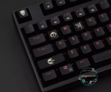 4 Pcs/set Backlight Caps ABS Etched OW GENJI Keycap Gamer Mechanical Keyboard picture