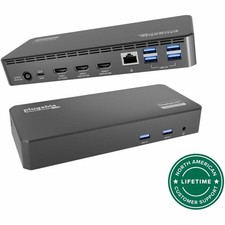 Plugable USB C Triple Display Docking Station | 100W PD, 3x HDMI (1x 4K 30Hz, 2x picture