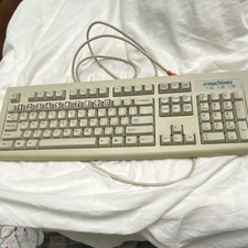eMachines KB-2971 PS/2 Wired Plug & Play QWERTY Keyboard Beige English picture
