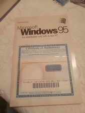 Windows 95 Booklet/Manual & Certificate Of Authenticity Floppy Disk ed. No disks picture