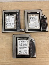 IBM ThinkPad UltraBay Hard Drive Lot 3 OEM HDD Caddies 20GB 40GB & 60GB Drives picture
