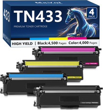 TN433 Toner Cartridge Set Replacement for Brother TN-433 TN431 Toner Cartridge M picture