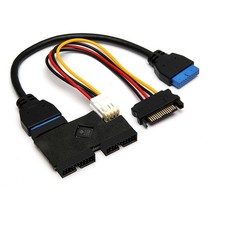 USB3.0 19Pin 1-to-2 Splitter Hub GL3510 SATA 15Pin 5Gbps Internal Adapter Board picture