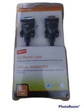 Staples 6ft Male to Male VGA Monitor Cable #18771 picture