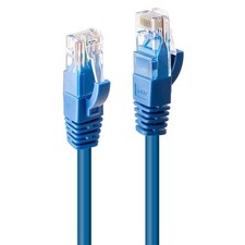 LINDY 3m CAT6 U/UTP Snagless Gigabit Network Cable, Blue 3m Blue picture