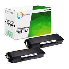 2Pk TCT Prem TN550 TN580 Black Jumbo for Brother MFC 8460N Compatible Toner picture
