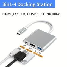 3 in 1 USB-C Multiport Adapter HDMI 4K@30Hz, USB3.0, 100W PD, for Macbook picture