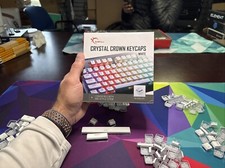 G.SKILL Crystal Crown White Keycaps - Keycap Set 104 Key Layout picture