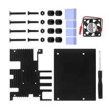 Aluminum Alloy Housing Case Shell with Cooling Fan&Heatsink For Orange Pi 5 Plus picture