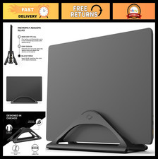 Adjustable Vertical Laptop Stand - Matte Black Dock for MacBook & Laptops, Space picture