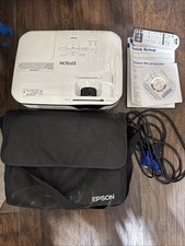 Epson Lightweight Projector EX3210 Portable H430A Bag Remote Cords Manual Works picture