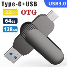 2-in-1 Type C Flash Drive USB 3.0 Dual OTG Metal Rugged Swivel USB Thumb Drives picture