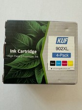 902XL Ink Cartridge High Yield Premium Ink 4 Pack Black Cyan Magenta Yellow picture