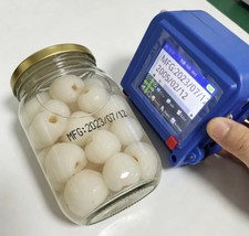 Mini handheld inkjet printer multi material date QR logo serial picture