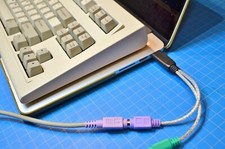 PS2 to USB Active Adapter Converter IBM Clicky KEYBOARDs Blue Cube Replacement picture
