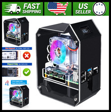 GeeekPi Raspberry Pi Mini Tower NAS Kit, M.2 SATA SSD Board, RGB Cooler picture