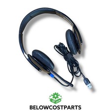 Logitech H540 USB Computer Headset – Black Headband Mic - TESTED FULLY WORKING picture