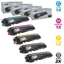 LD 5pk for Brother TN210 Black & Color Cartridge Set TN-210 TN 210 MFC-9320CN picture