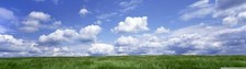 Landscape multiple display sky clouds grass Custom Gaming Mat Desk picture