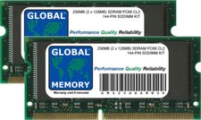 256MB (2 x 128MB) PC66 66MHz 144-PIN SDRAM SODIMM MEMORY RAM KIT FOR LAPTOPS picture