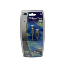 Belkin F3U144-06-BLU Transluscent and Blue Light Blue USB Lighted Cable picture