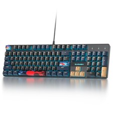 Ussixchare Full Size Mechanical Keyboard, Creamy Keyboard with Number Pad, 10... picture