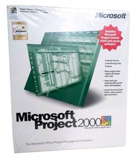 Microsoft Project 2000 PC Vintage Big Box Software FACTORY SEALED New Old Stock picture