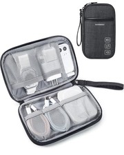  Cord Organizer Travel Cable Organizer Bag Tech Electronic Single Layer Black picture