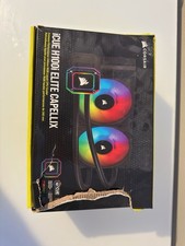 Corsair iCUE H100i ELITE CAPELLIX 240mm RGB Liquid CPU Cooler Black AM4 picture