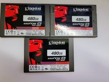 Lot of 3 Kingston SSDNow V300 SV300S37A/480G 480 GB SATA III 2.5 in SSD picture