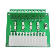 24/20 Pin ATX Desktop PC Power Supply Breakout Board Adapter Extension Module picture