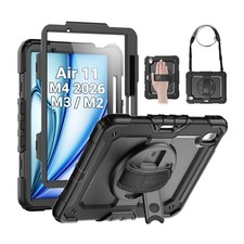 SEYMAC Case for iPad Air 11 Inch M4/M3/M2 (2026/2025/2024), Black Open Box picture