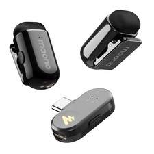MAONO Wave T1 Mini Wireless Lavalier Microphone for iPhone 17 16 Mini, Black picture