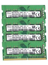 Hynix 32GB (4X8GB) DDR4 2400MHz PC4-19200 Laptop SODIMM Memory Ram HMA81GS6AFR8N picture
