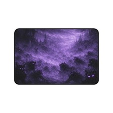 Purple Mist Shadows Desk Mat | Haunted Forest Eyes picture