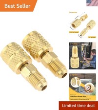 Safe and Durable R410A Mini Split Adapter Kit - 2 Brass Couplers Included picture