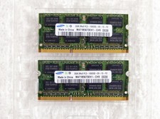 2 SAMSUNG 2GB 2Rx8 PC3-10600S-09-11-F2 LAPTOP MEMORY (4GB total) picture